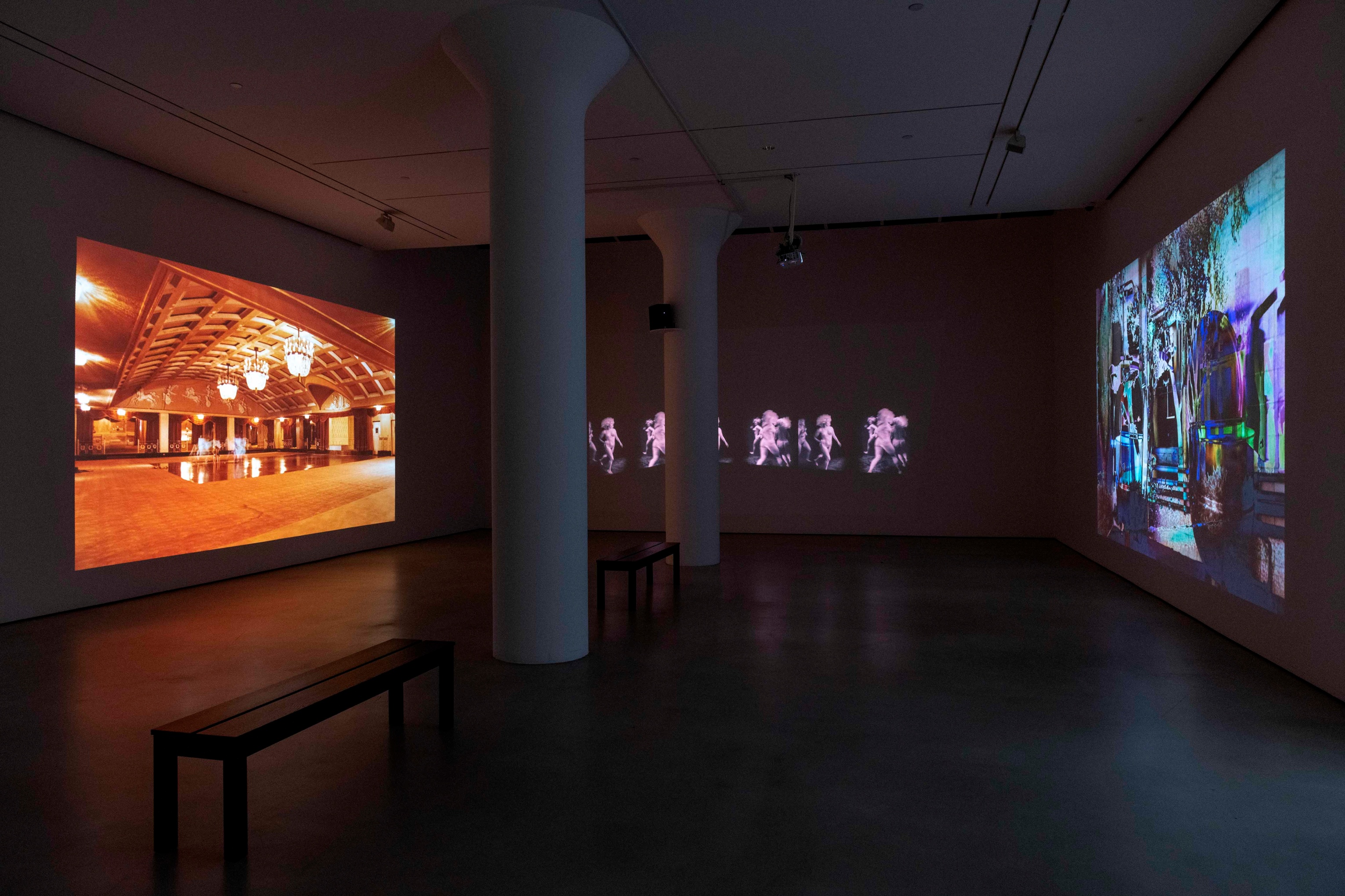 PAT O'NEILL Installation view of The Decay of Fiction at Mitchell-Innes & Nash, New York, 2021
