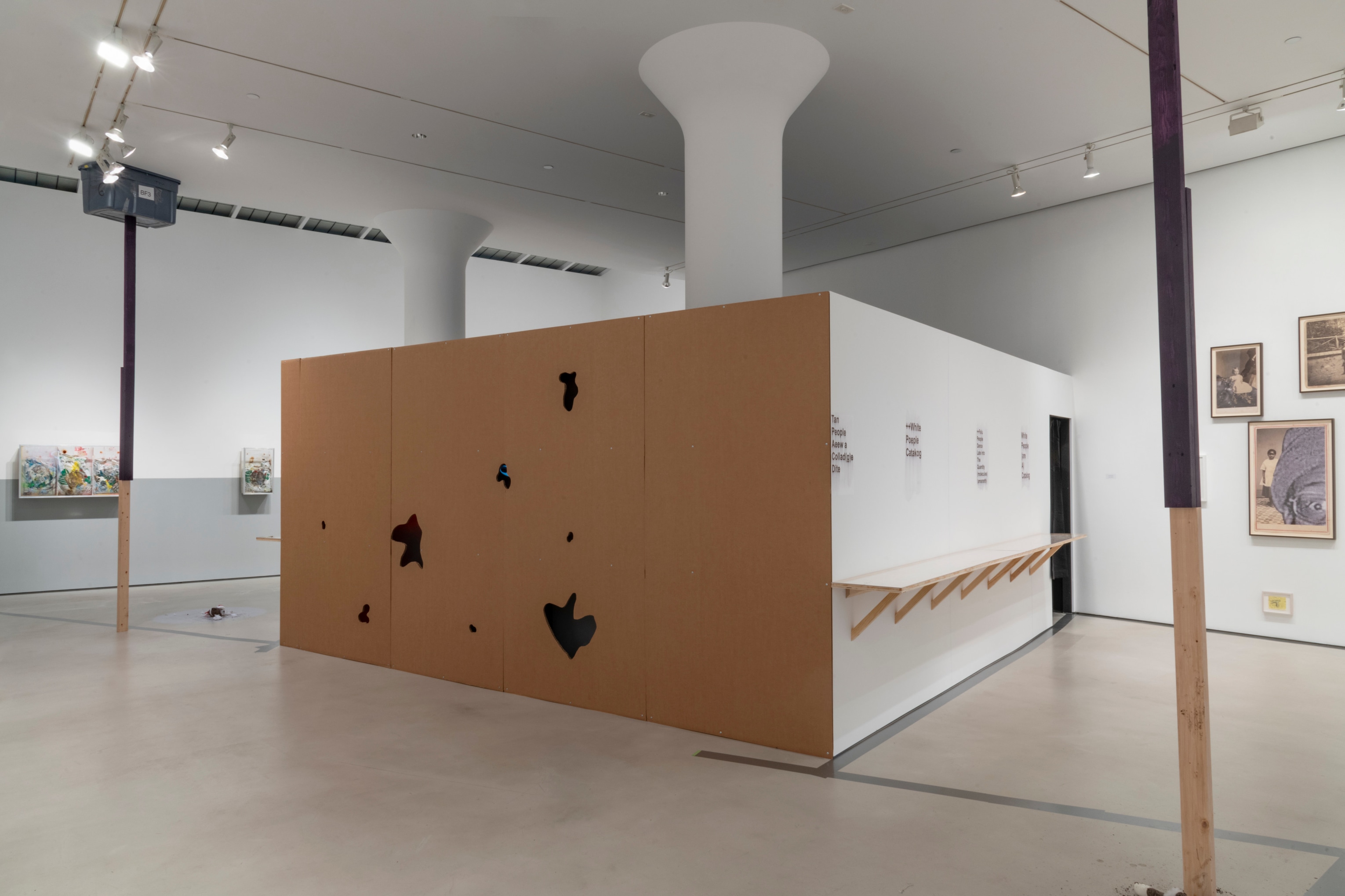POPE.L Installation view of One thing after another (part two) at Mitchell-Innes & Nash, New York, 2018