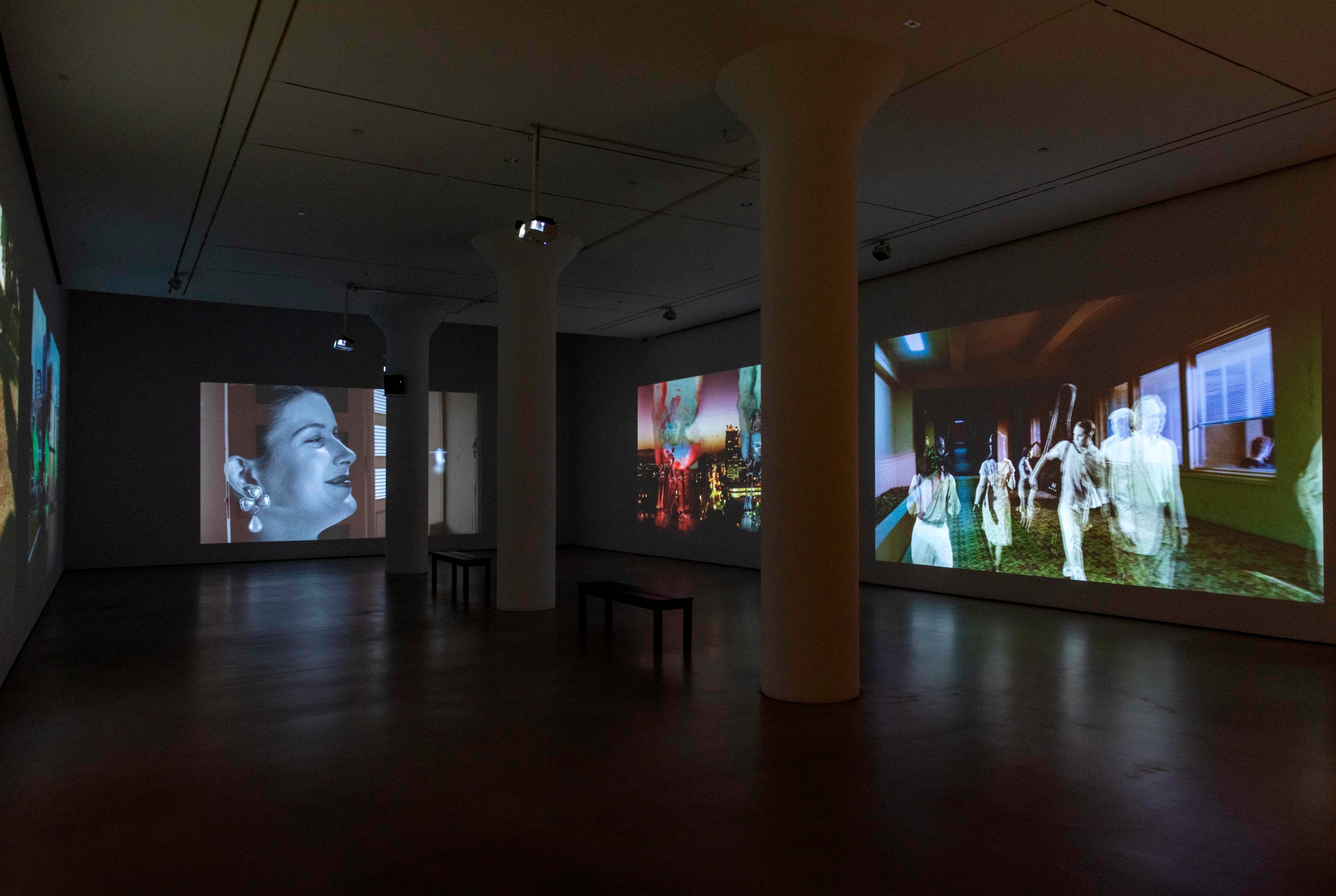 PAT O'NEILL Installation view of The Decay of Fiction at Mitchell-Innes & Nash, New York, 2021