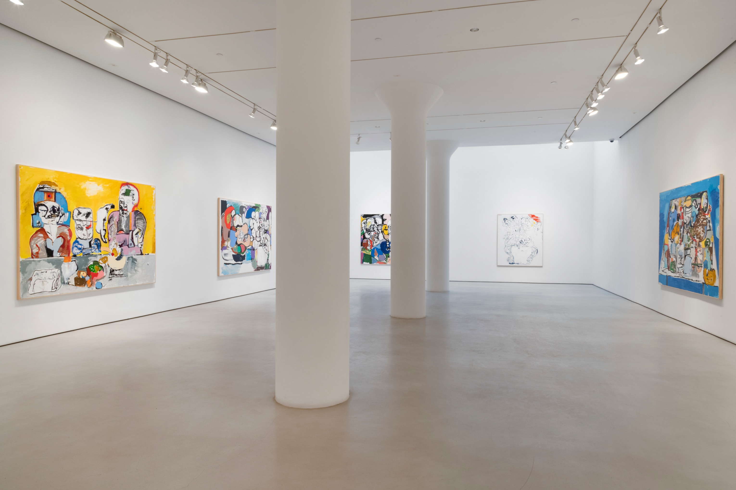 EDDIE MARTINEZ Installation view of Inside Thoughts at Mitchell-Innes & Nash, New York, 2021