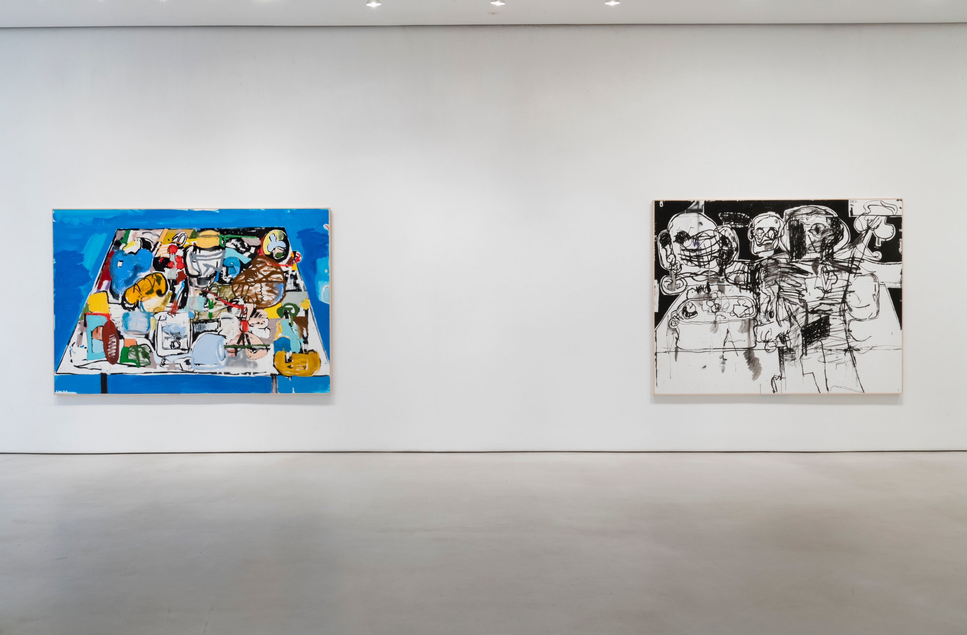 EDDIE MARTINEZ Installation view of Inside Thoughts at Mitchell-Innes & Nash, New York, 2021