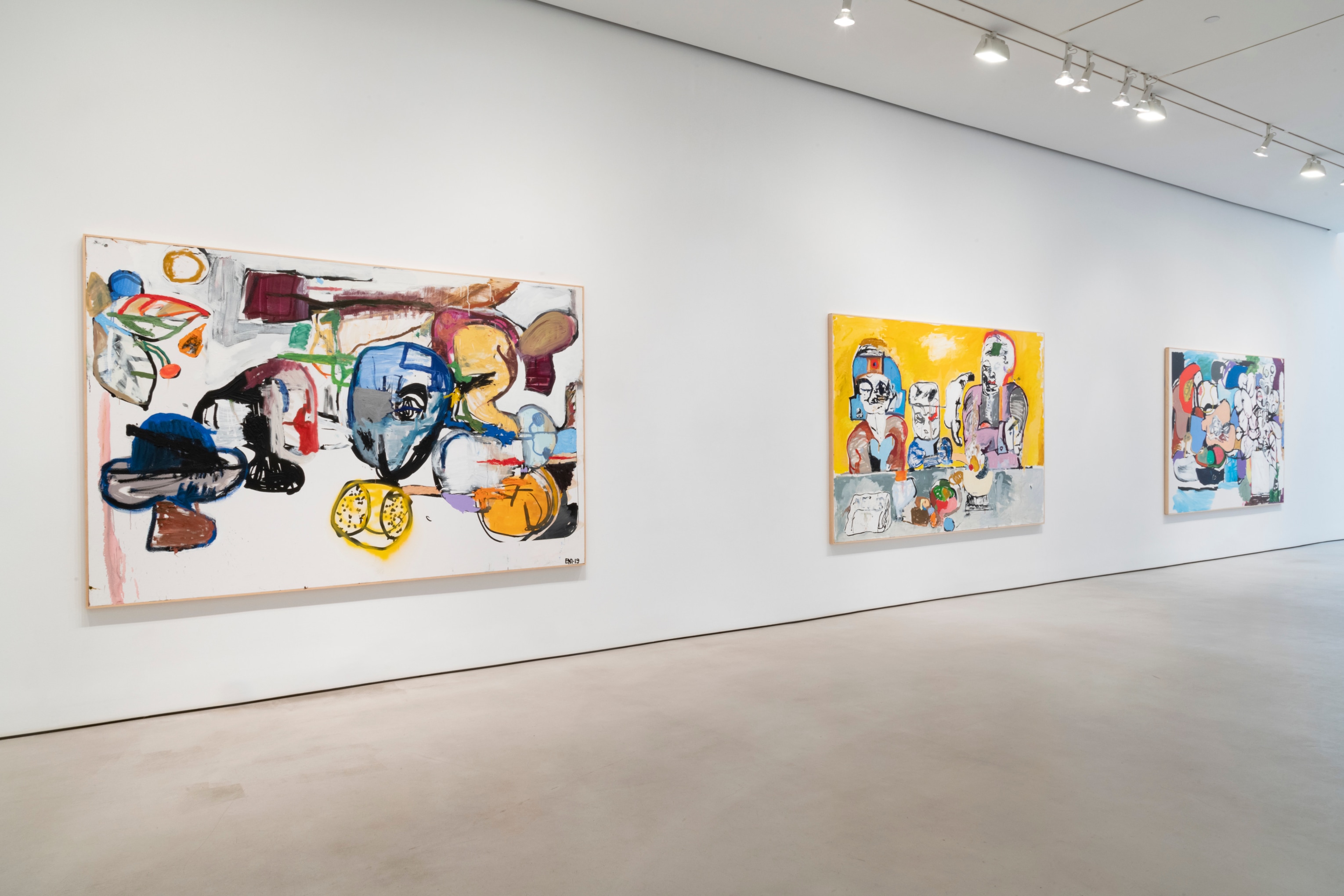 EDDIE MARTINEZ Installation view of Inside Thoughts at Mitchell-Innes & Nash, New York, 2021