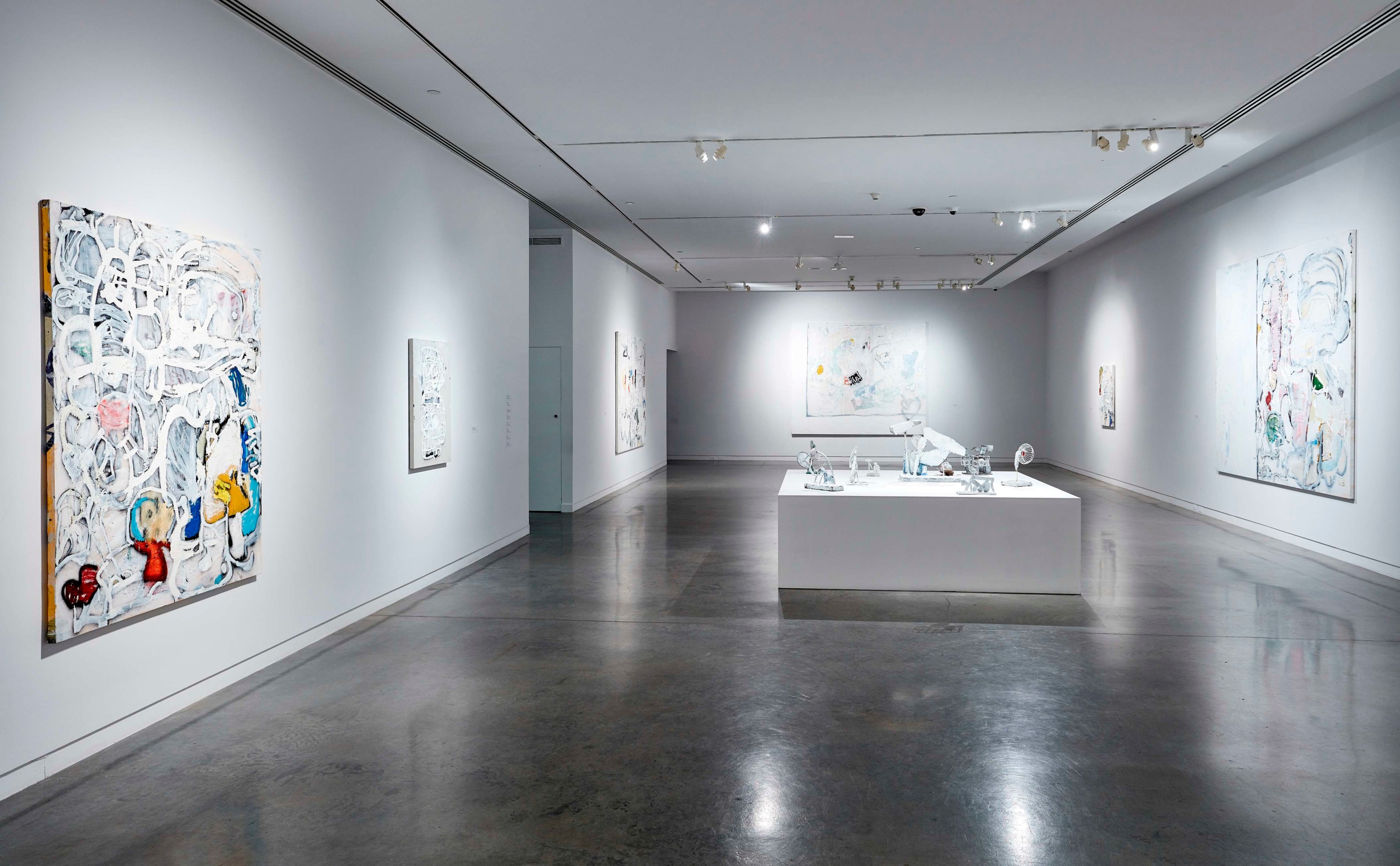 EDDIE MARTINEZ Installation view of&nbsp;White Outs&nbsp;at The Bronx Museum of the Arts, Bronx, NY, 2018