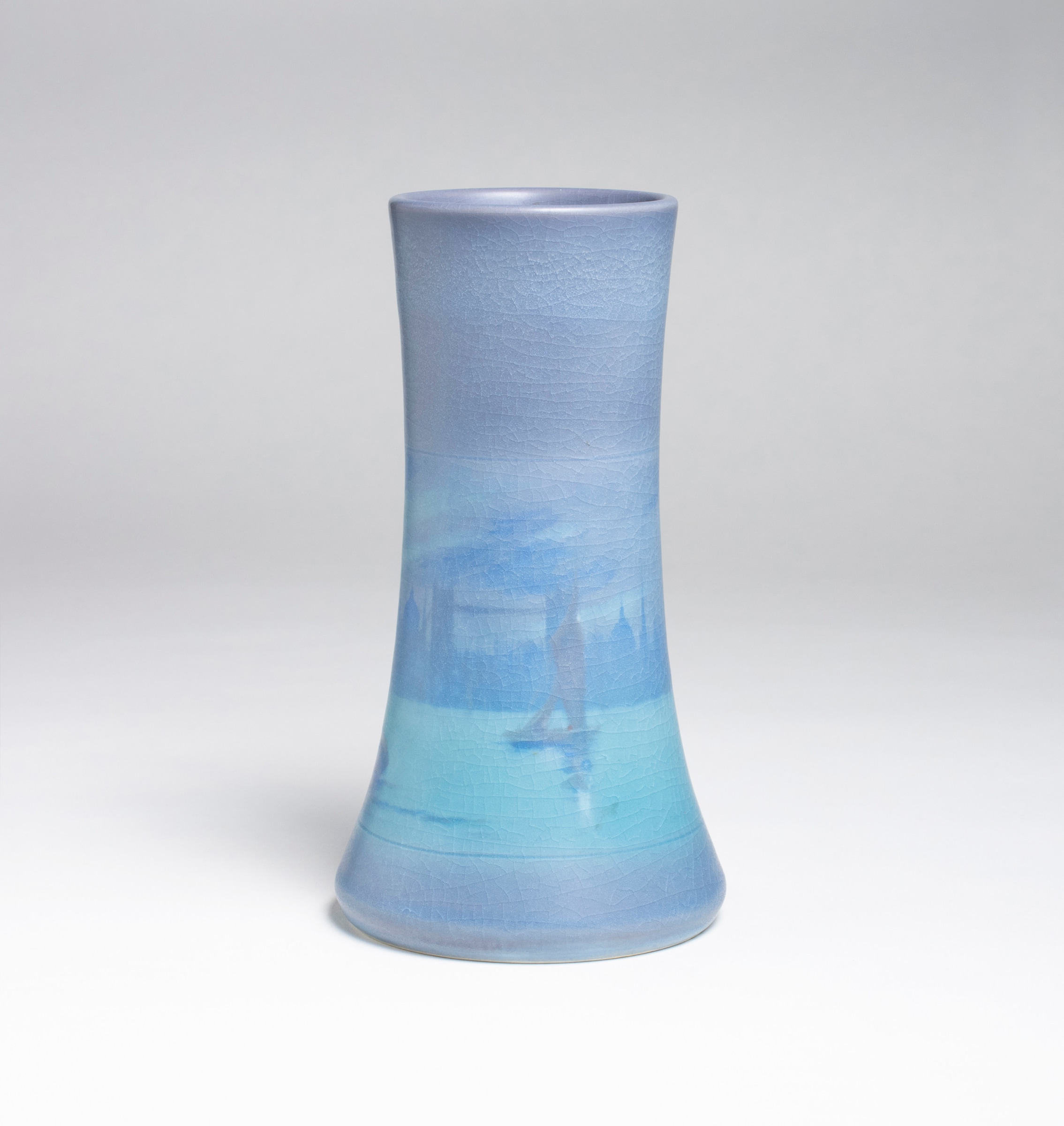 Scenic Vellum Harbor Vase