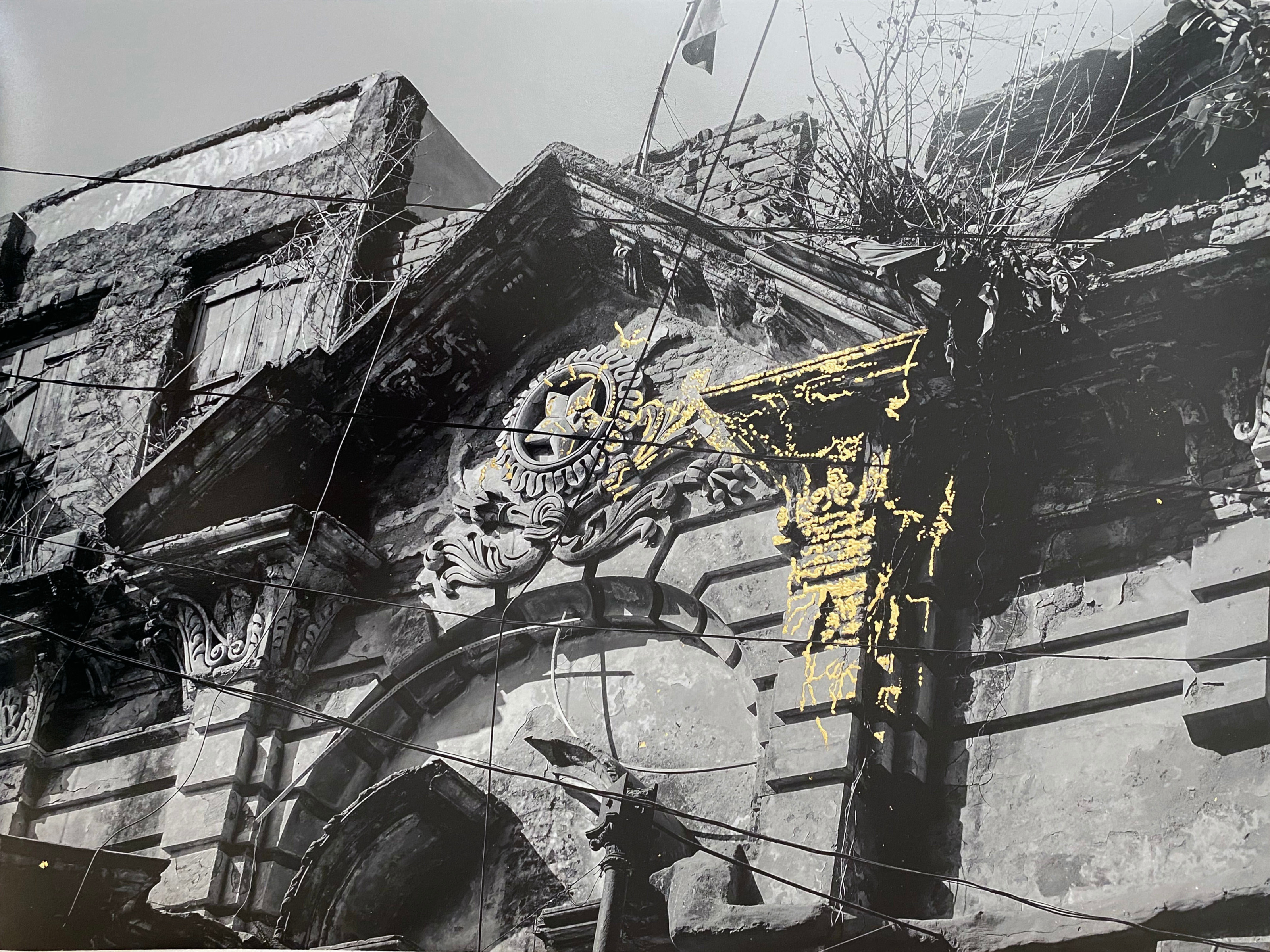 Najmun Nahar Keya Kintsugi Dhaka (9) Photograph on archival paper, gold leaf, archival glue 17 x 13 in. 2019