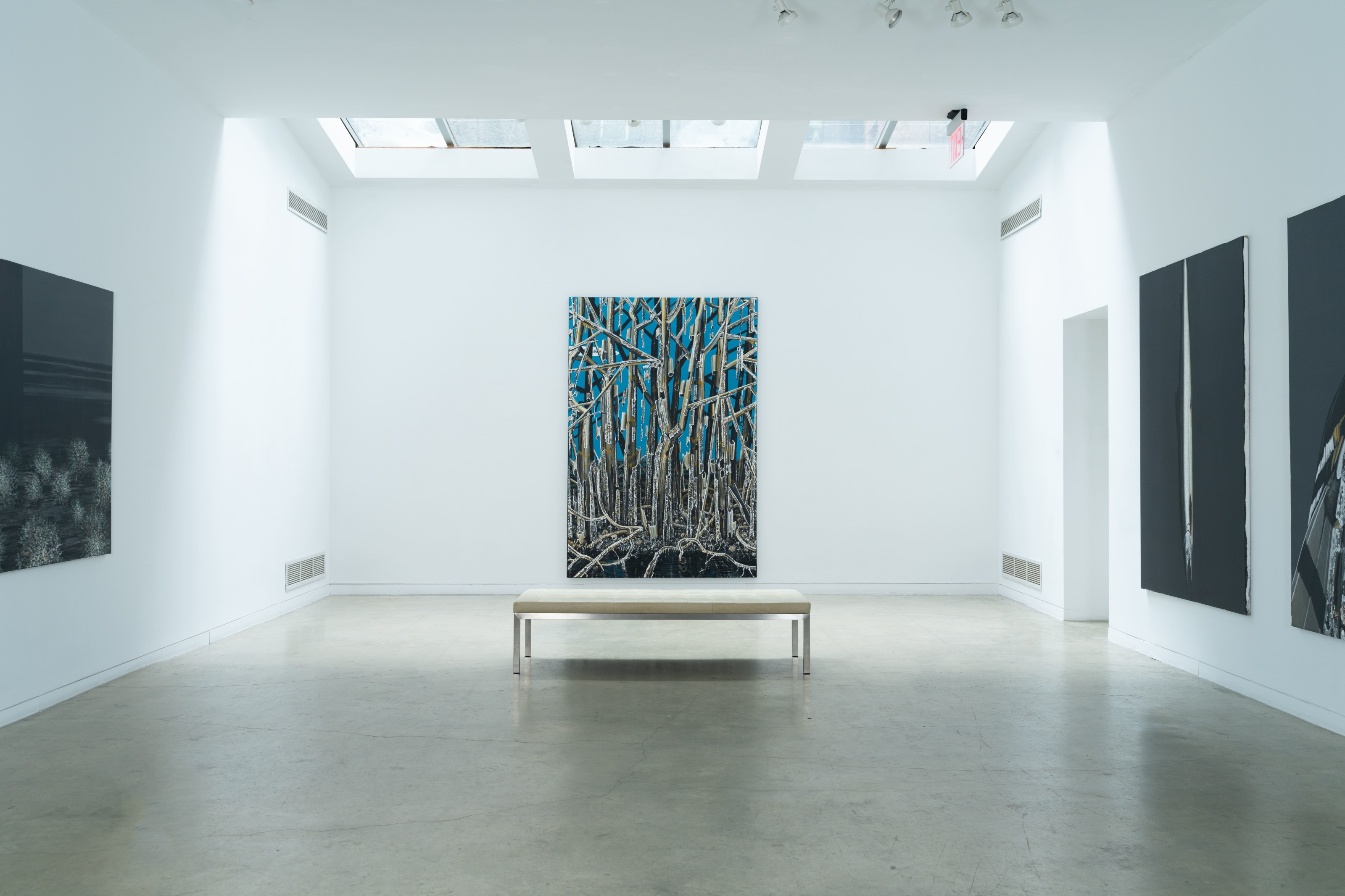Rajan Krishnan Language of Woods, 2009 Acrylic on canvas 108 x 72 in