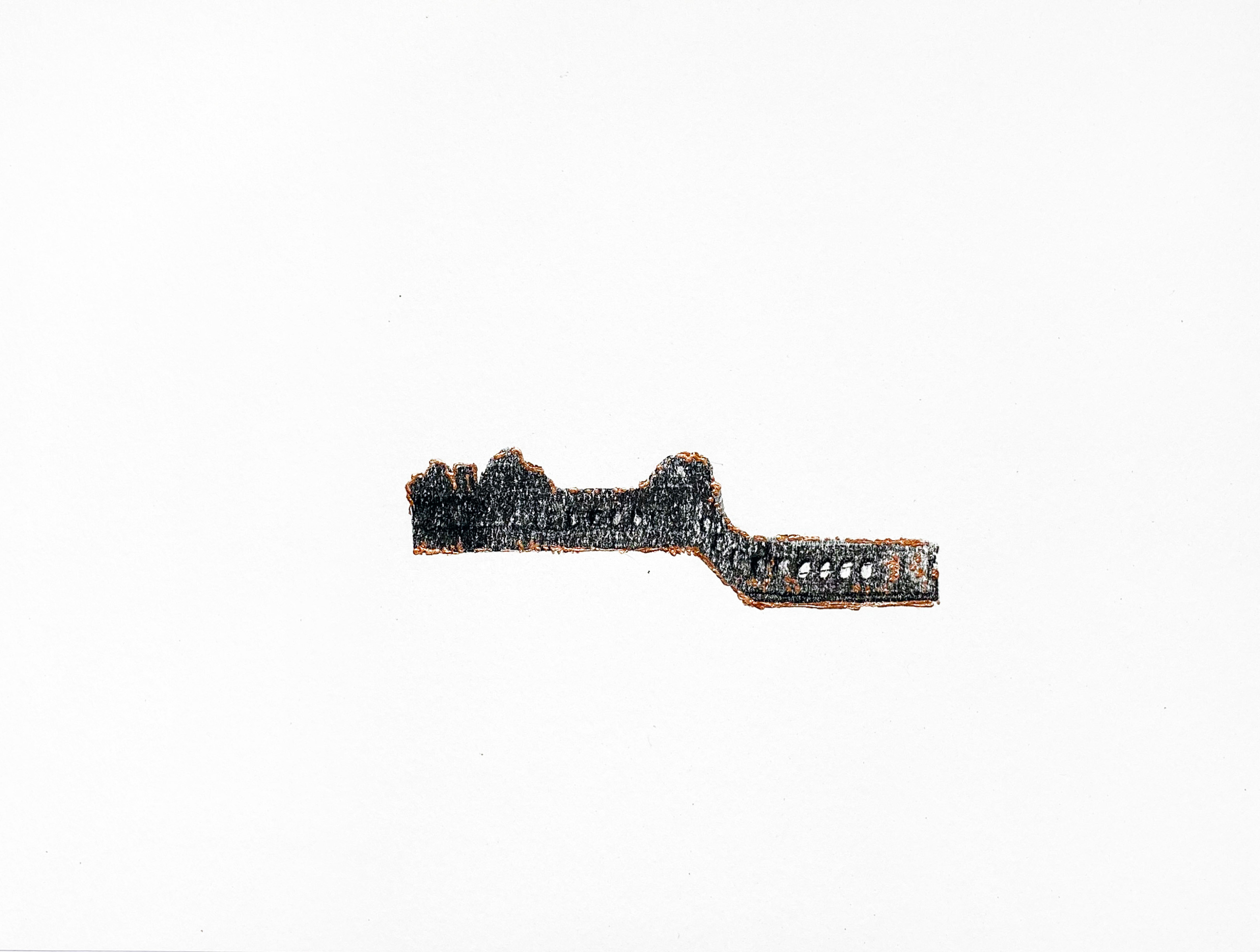 Najmun Nahar Keya Corinthian Dhaka (10) Charcoal, graphite, rabbit skin glue, copper, on Fabriano archival paper 11 x 14 in. 2019
