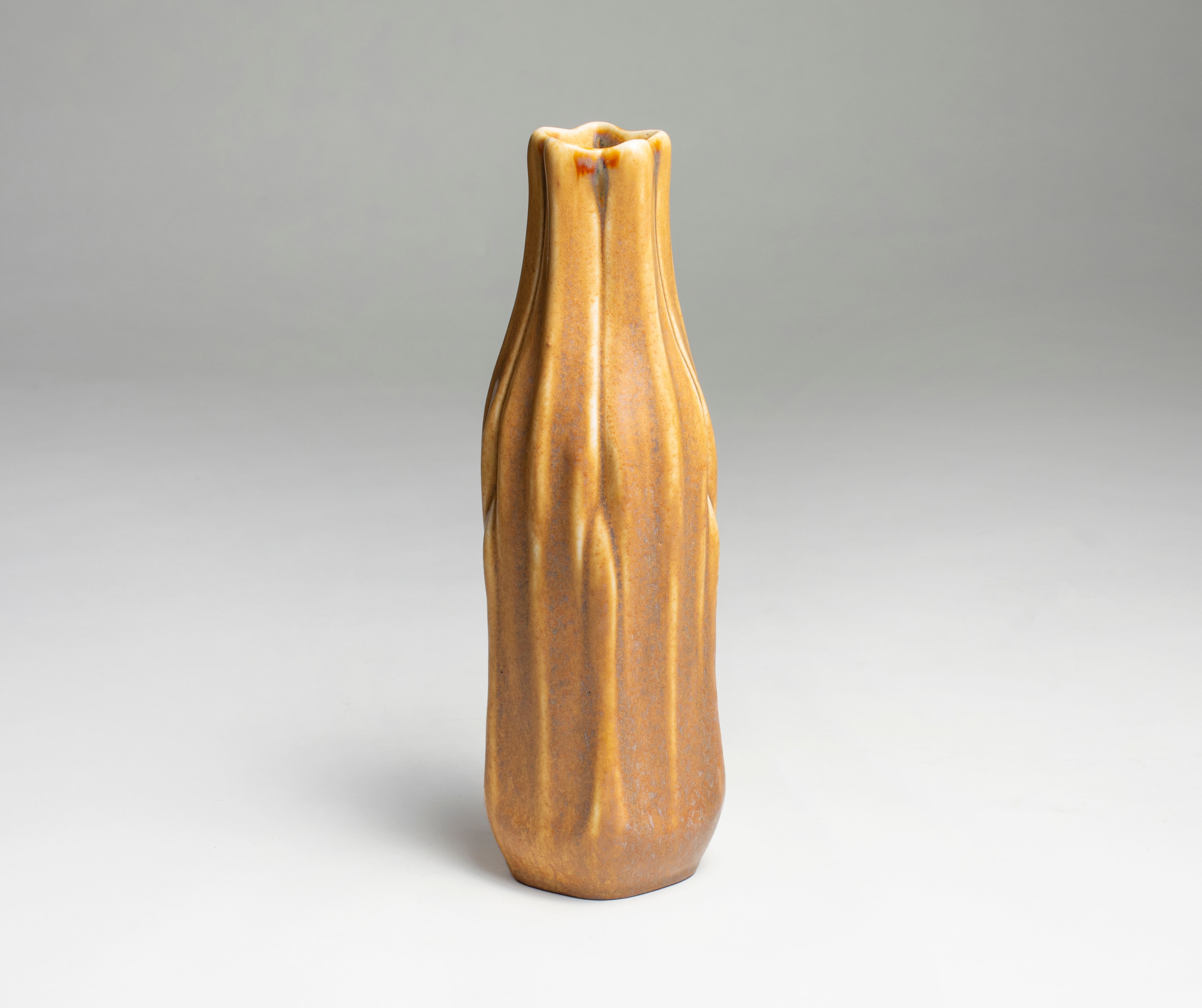 Favrile Pottery Foliate Vase