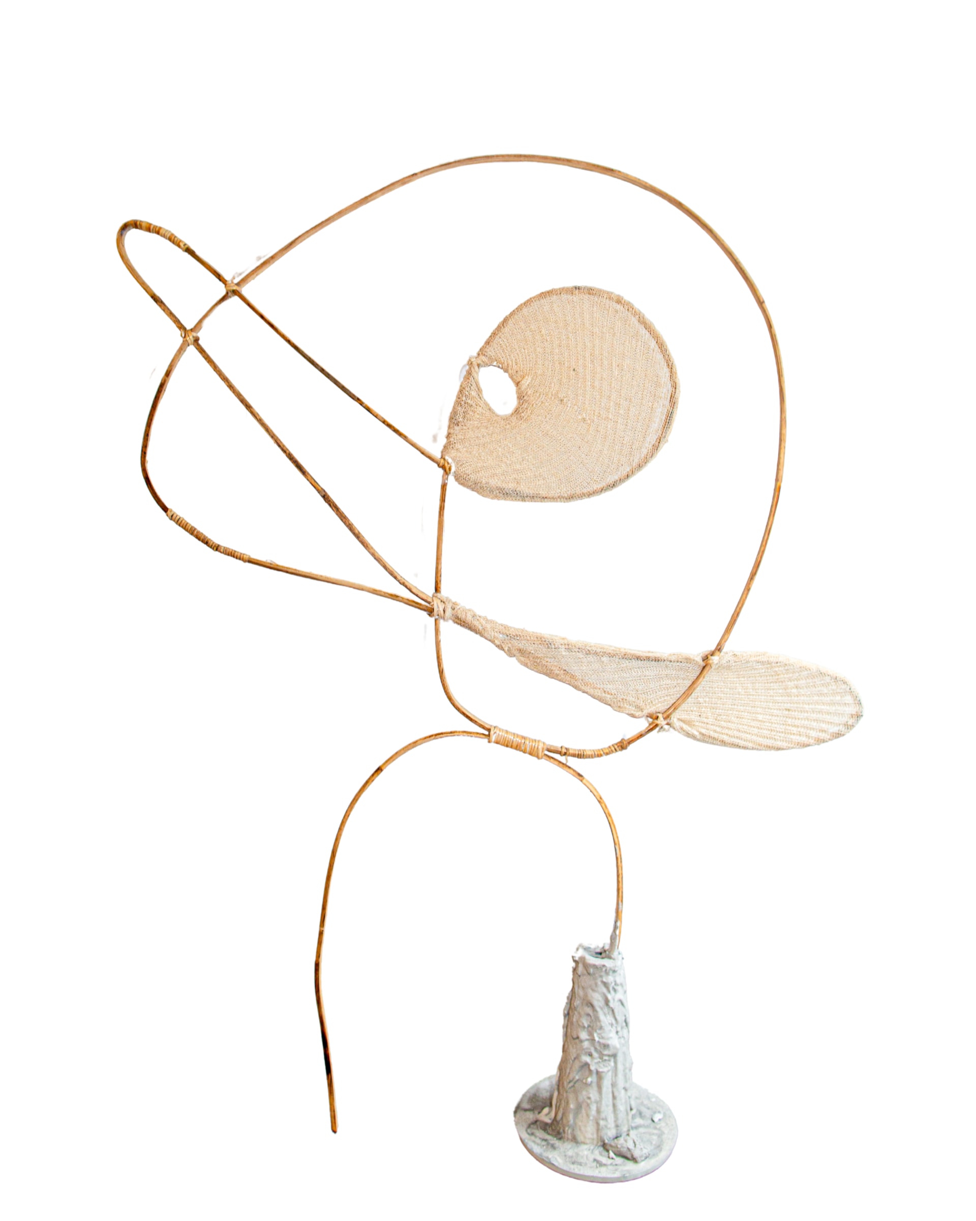 emplacement, 2025, Kala cotton, bamboo 