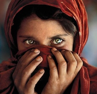 Steve McCurry Afghan Girl with Hands on Face