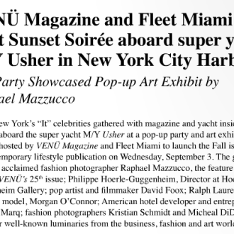Venu Magazine and Fleet Magazine Host Sunset Soiree