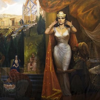 World Largest Canvas depicts &quot;Solomon and Sheba&quot; Scenes