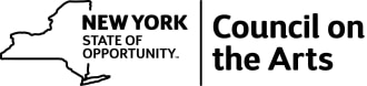NYSCA logo with border of New York State and tagline state of opportunity