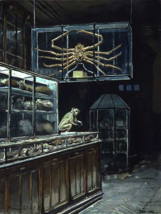 Jürg Kreienbühl L'Araignée de mer painting peinture Museum d'Histoire Naturelle
