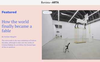 &quot;How the world finally became a fable&quot; | Cristian Răduță: The Extra Mile in Revista ARTA