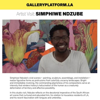 Artist Visit: Simphiwe Ndzube