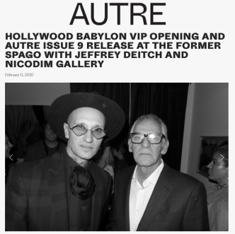 Hollywood Babylon and Autre Issue 9 Release at the Former Spago with Jeffrey Deitch and Nicodim