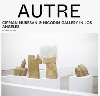 Ciprian Muresan's Solo Show in Los Angeles feature in Autre