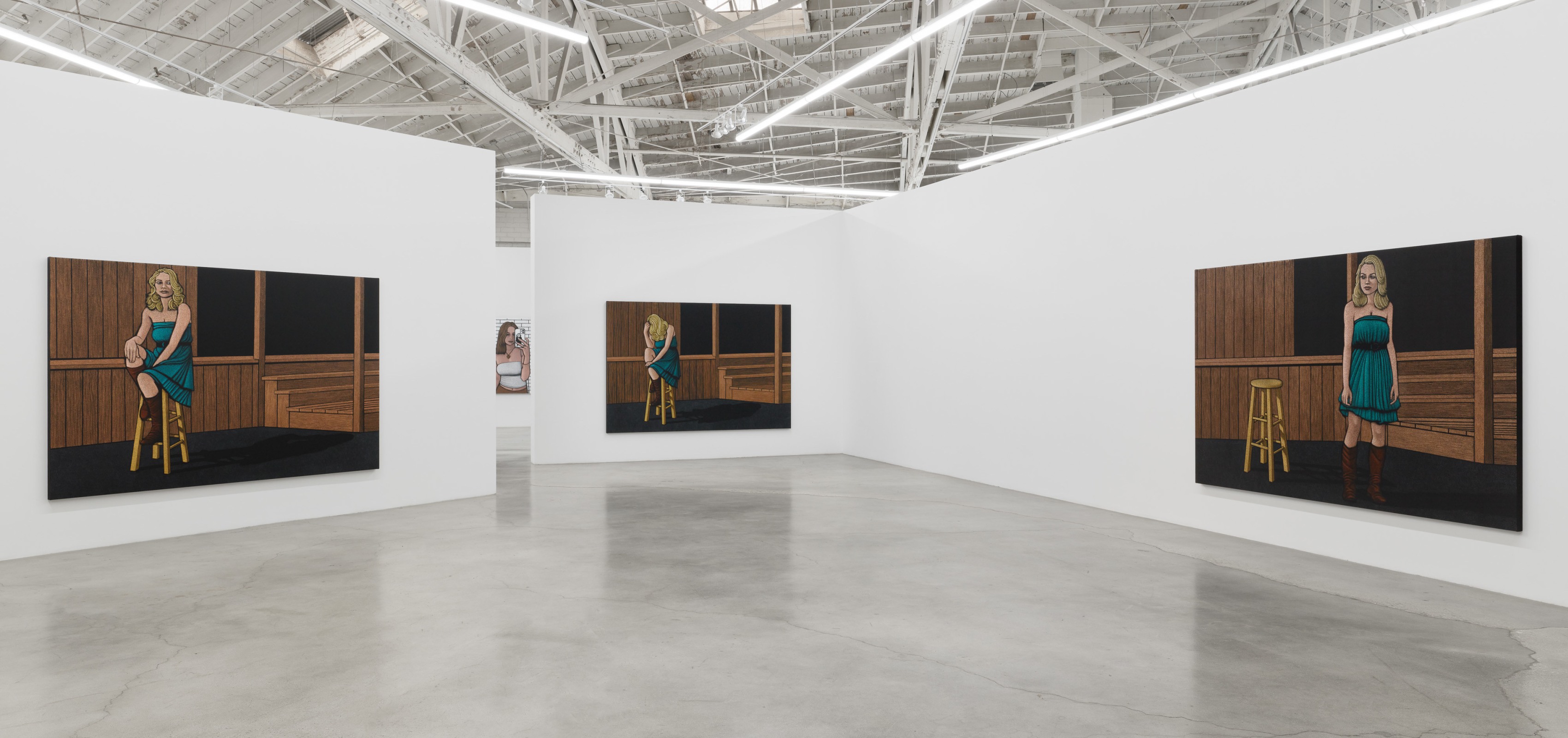 Installation view of &quot;Audition&quot; by Amy Adler at Night Gallery
