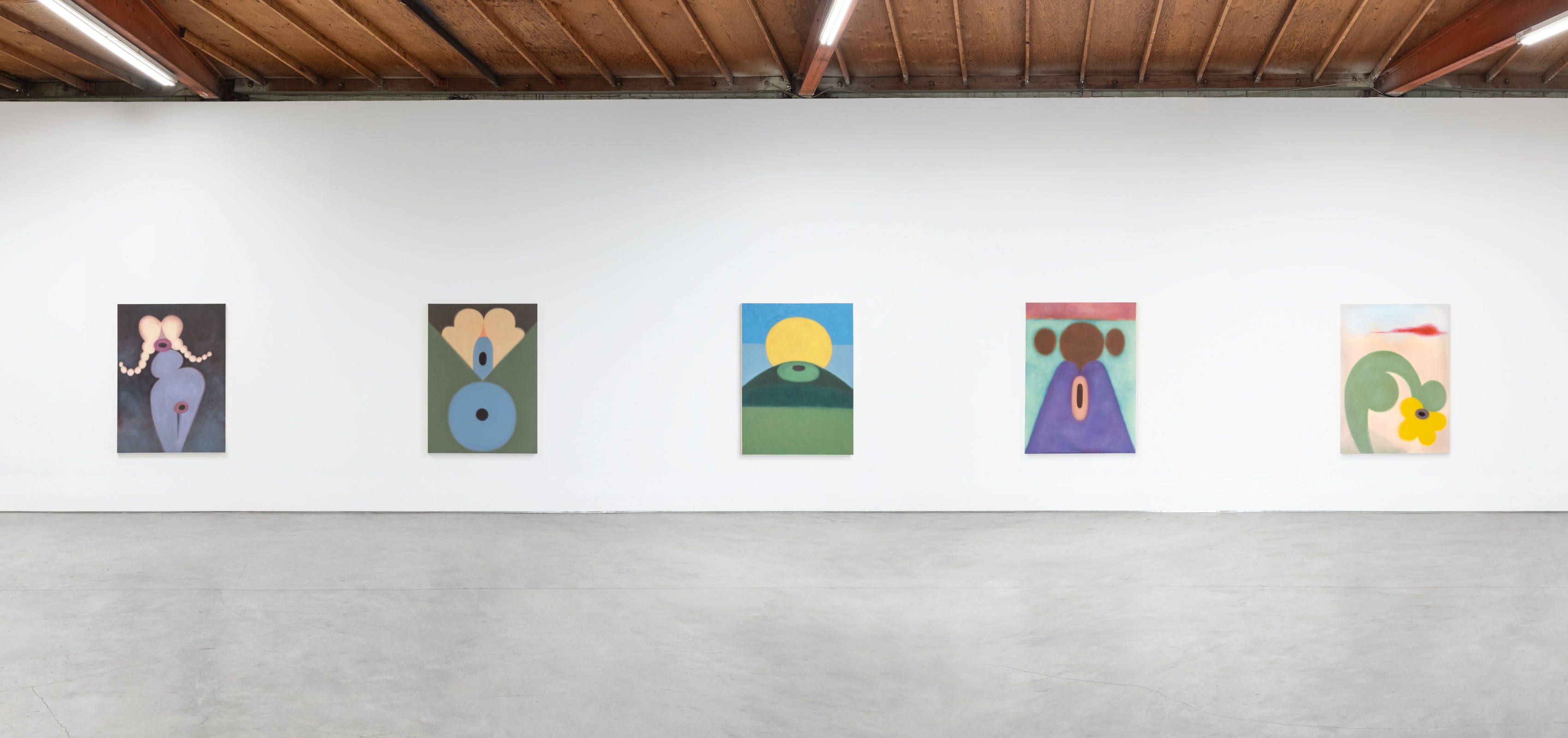 Installation view of Samala Meza&rsquo;s &ldquo;This Grass is Green&rdquo; at Sidecar, 2025.
