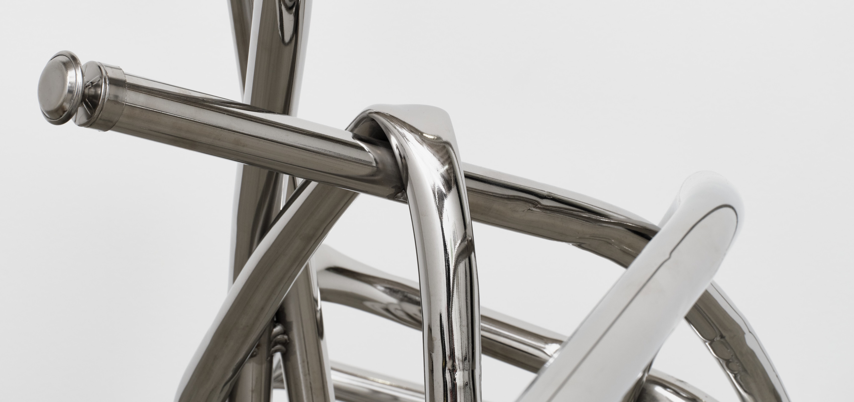Detail of a steel sculpture by Josh Callaghan