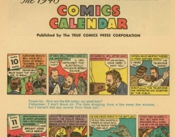 TRUE COMICS CALENDAR 1946