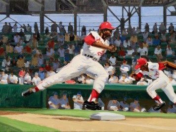 Max Mason, Baseball, Oil On Canvas