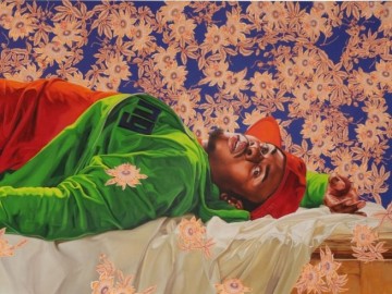 Kehinde Wiley in Giants: Art from the Dean Collection of Swizz Beatz and Alicia Keys