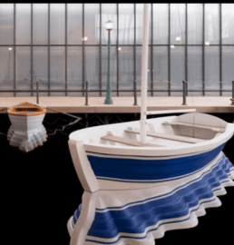 Leandro Erlich's ‘Port of Reflections’ at Neuberger Museum of Art