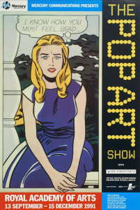 Poster for the Pop Art Show at the Royal Academy of the Arts, London, 1991