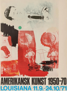 Poster for the exhibition Amerikansk Kunst 1950-70