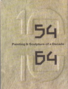 Cover of Painting and Sculpture of a Decade, 54–64 exhibition catalogue