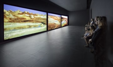 Installation view of Afar at SCAD Museum of Art.