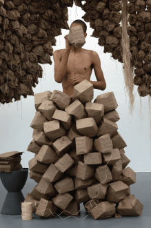 Wilmer Wilson IV. From My Paper Bag Colored Heart (detail), 2012. Performance, dimensions variable.