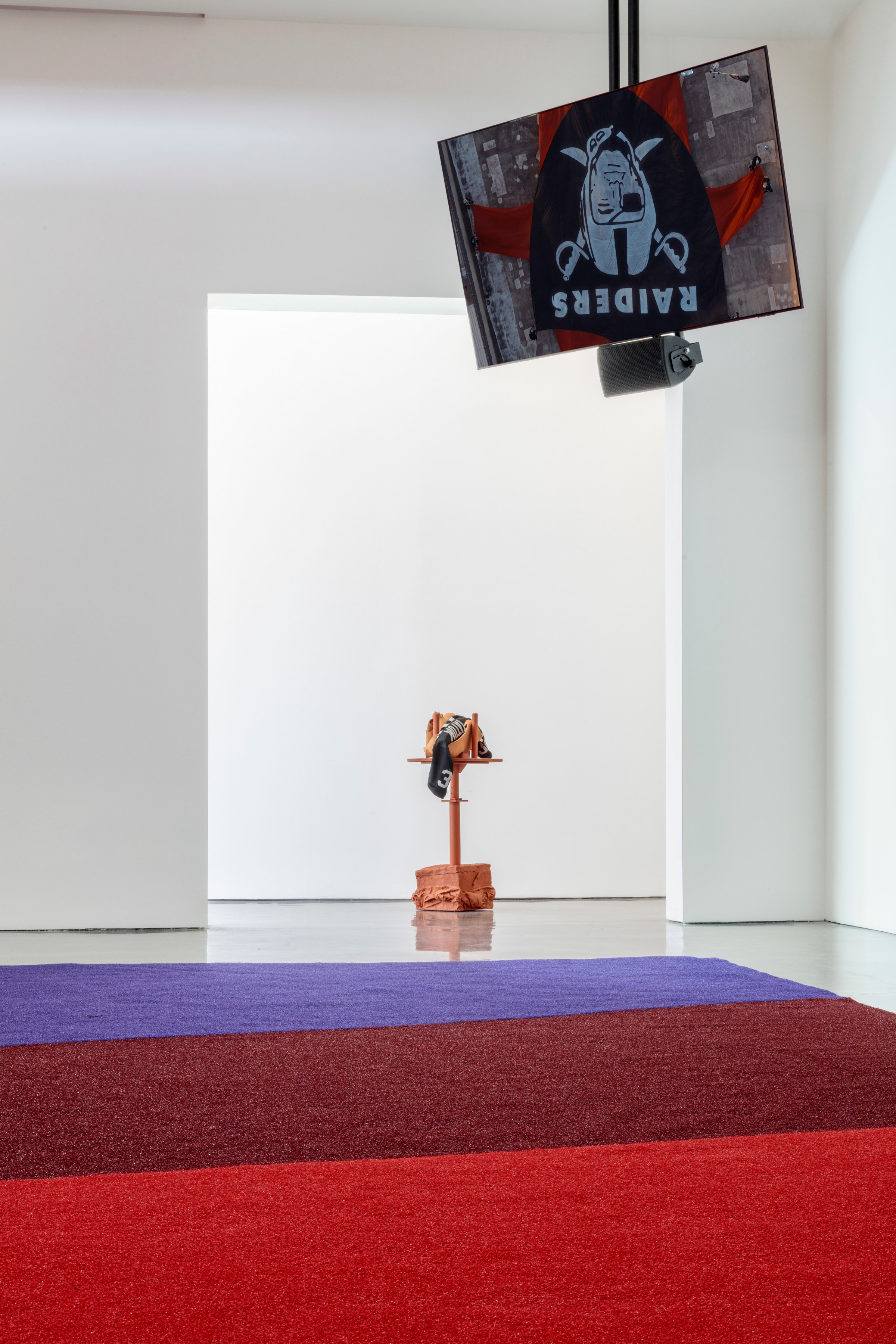 Installation view of Matthew Barney - SECONDARY: commencement, Regen Projects, Los Angeles, California; June 1 – August 17, 2024