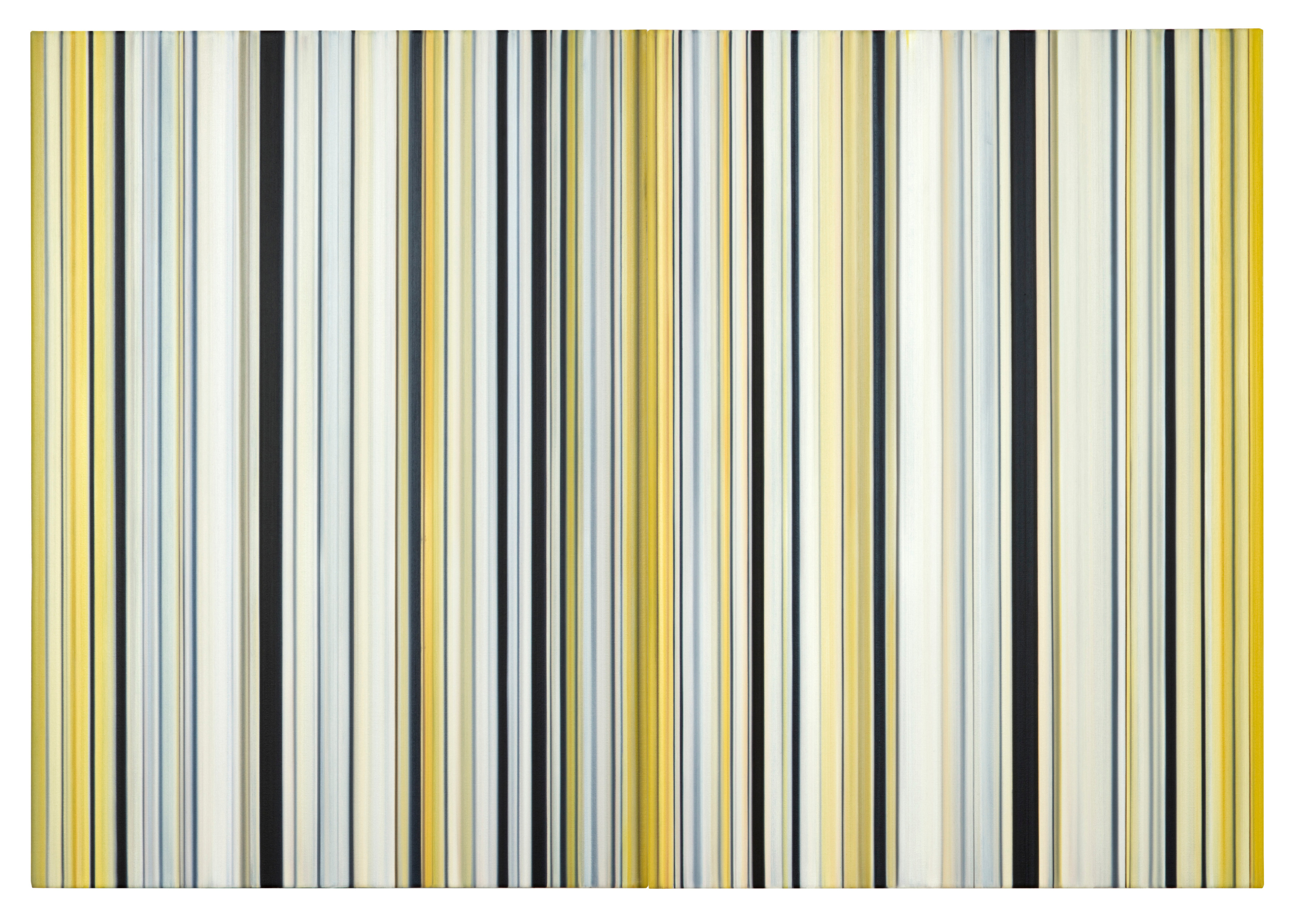 Stripes Nr. 93 + 94, 2016, Oil on Canvas