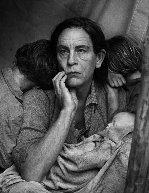 Dorothea Lange / Migrant Mother, Nipomo, California (1936), 2014,&nbsp;Archival pigment print,&nbsp;12 x 9 inches