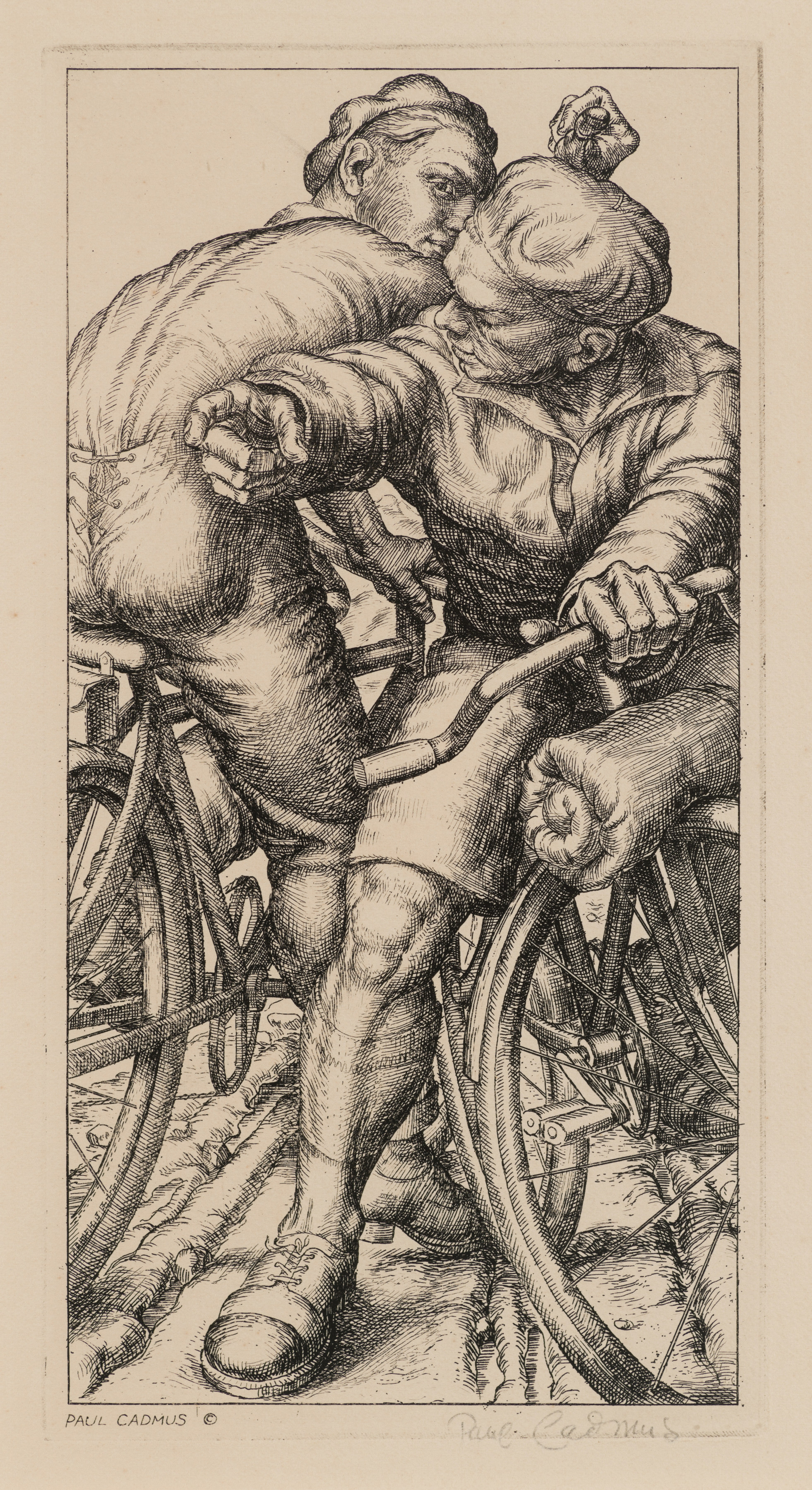 Going South, 1935, Etching, 10 1/4 x 5 1/2 inches