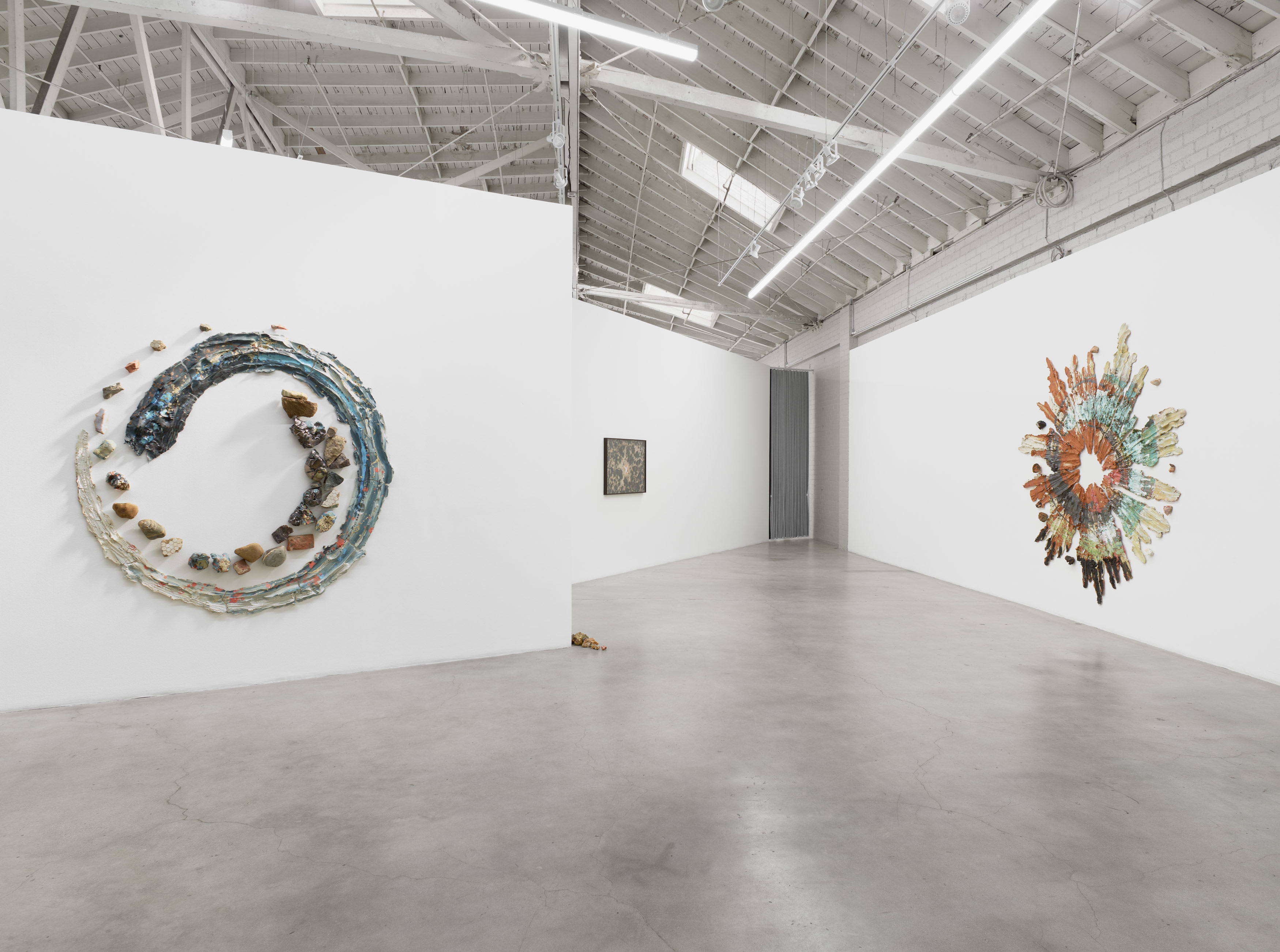 Installation view of Spiraling Open and Closed Like an Aperture, 2020