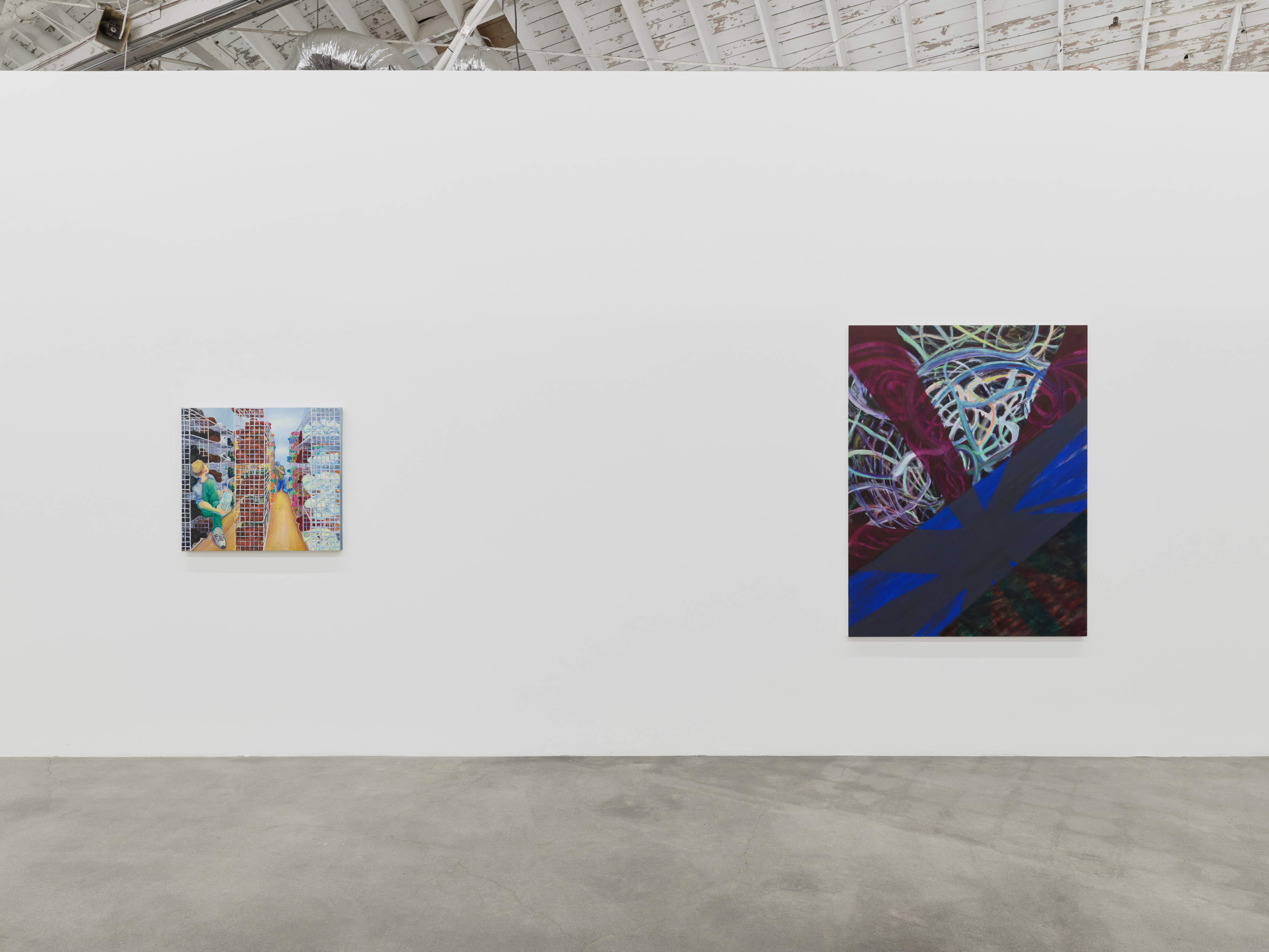 Installation view of Form and Feeling at Night Gallery.