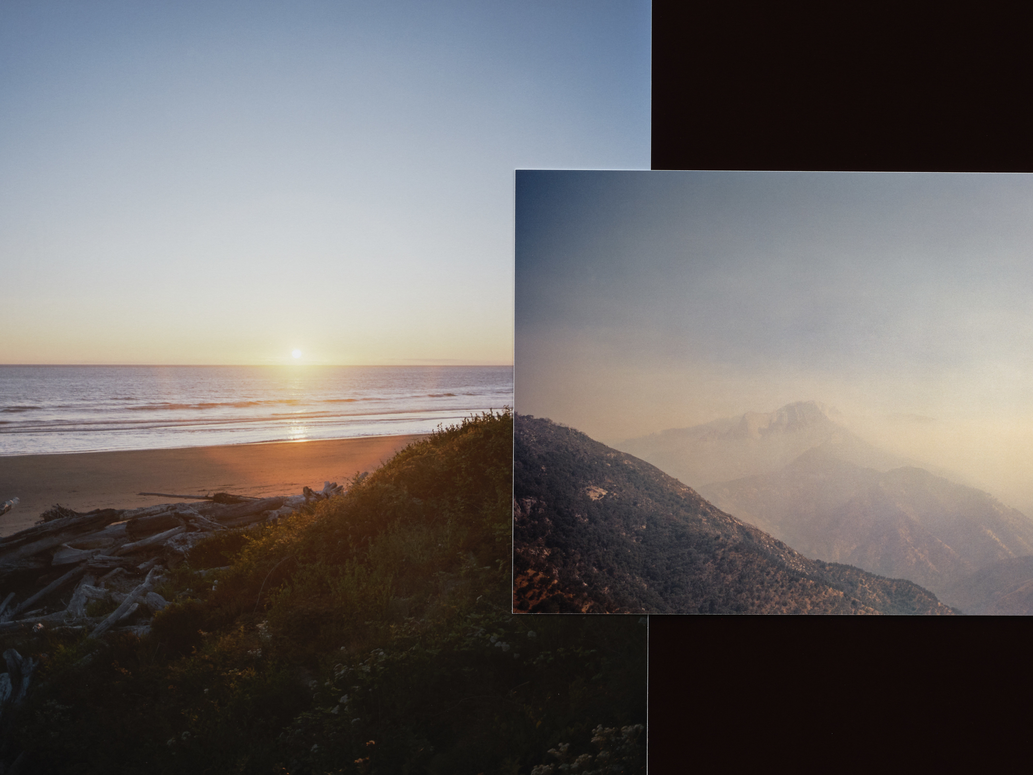 Detail of Elise Rasmussen's "sunset & smoke"