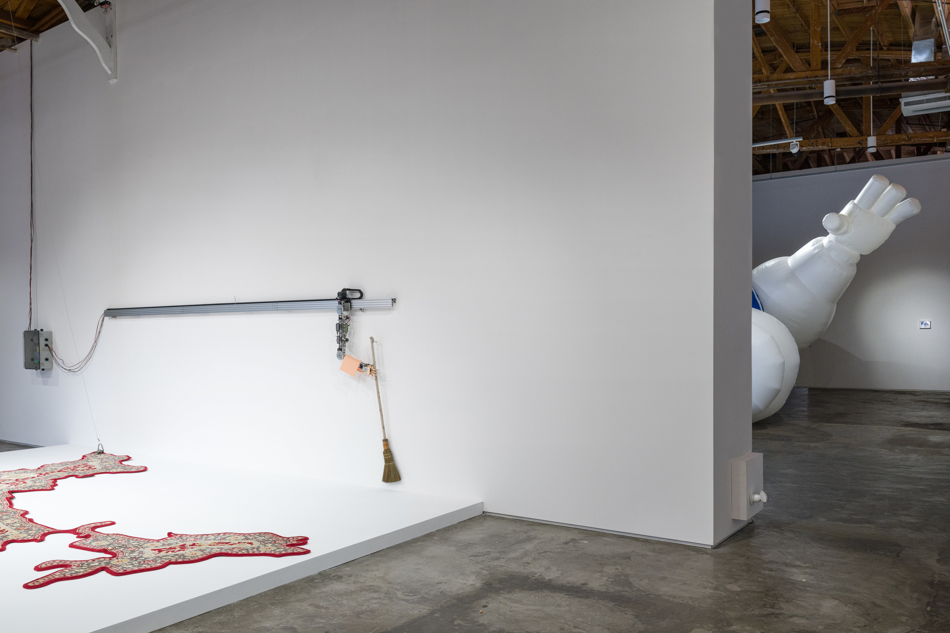 Installation view of Divya Mehra's "The End of You" at Night Gallery.