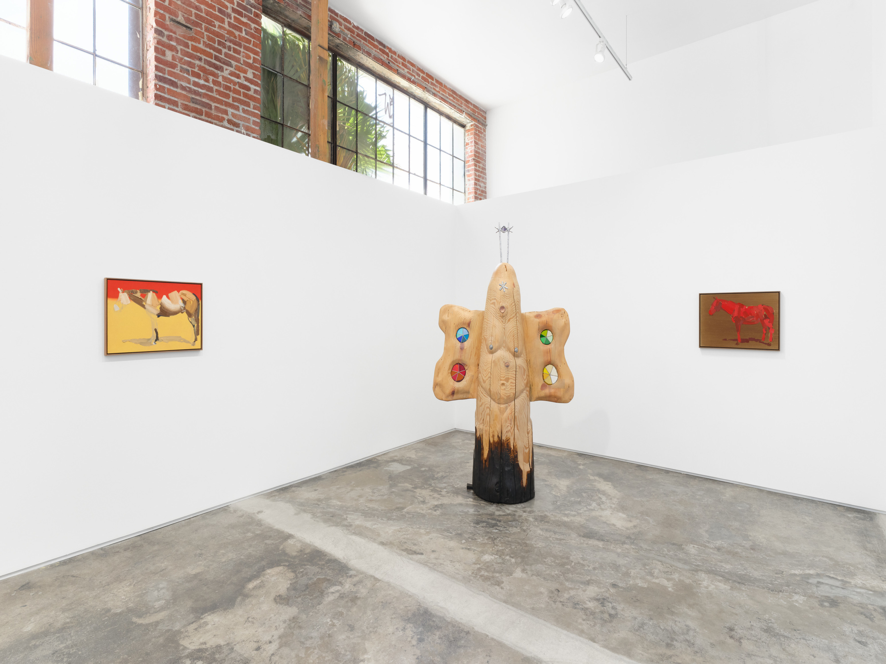 Installation view of "Dan John Anderson and Andy Woll”