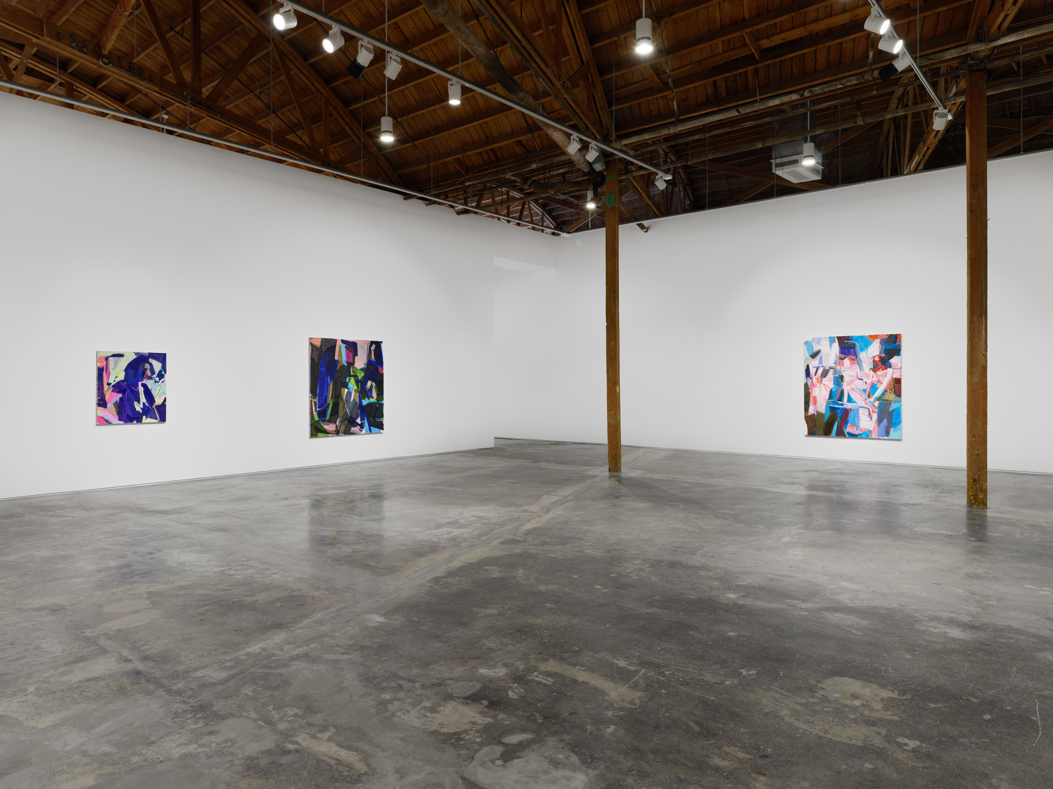 Installation view of Sarah Awad's exhibition "To Hold a Thing" at Night Gallery