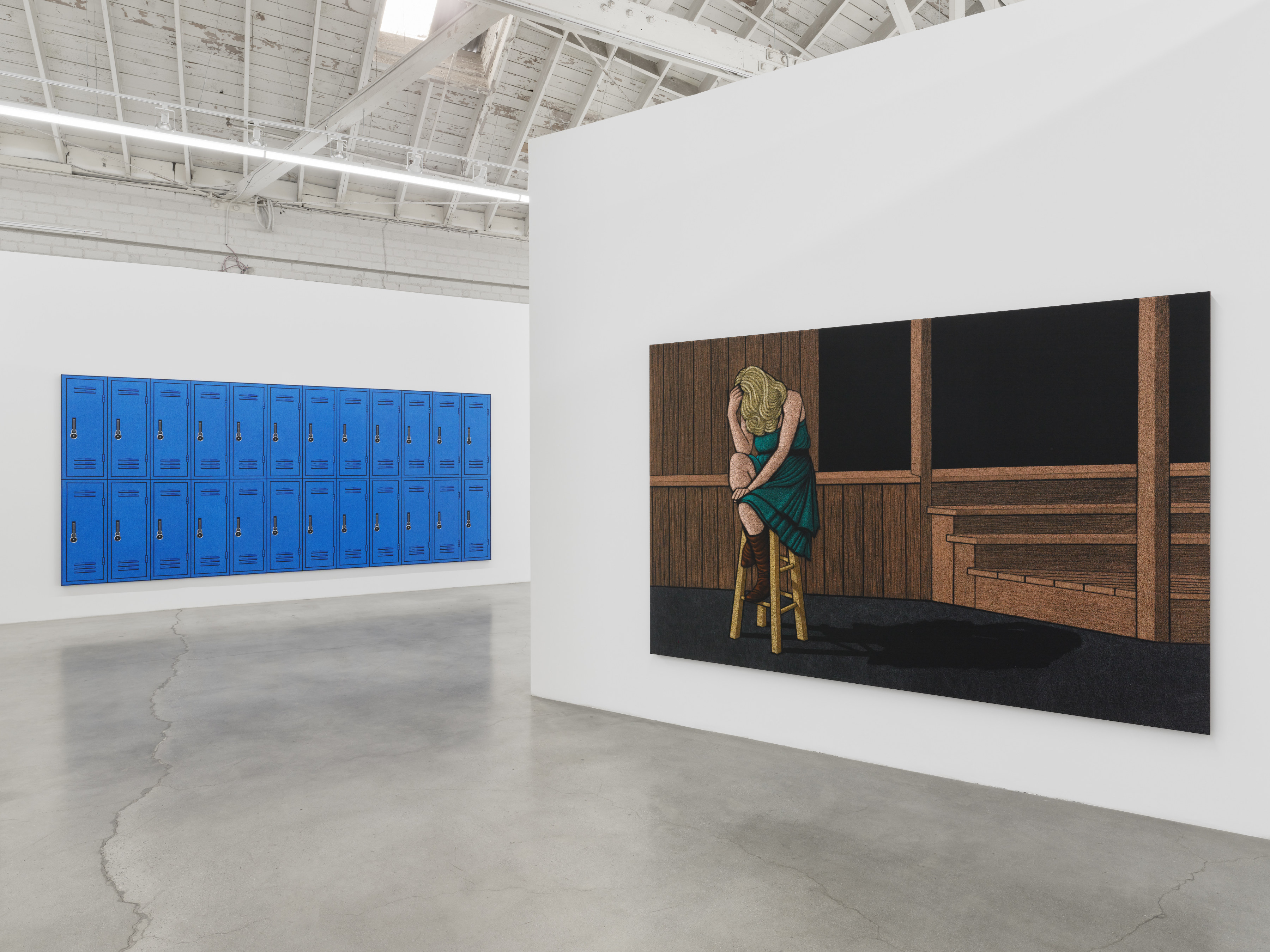 Installation view of Amy Adler's "Audition" at Night Gallery.