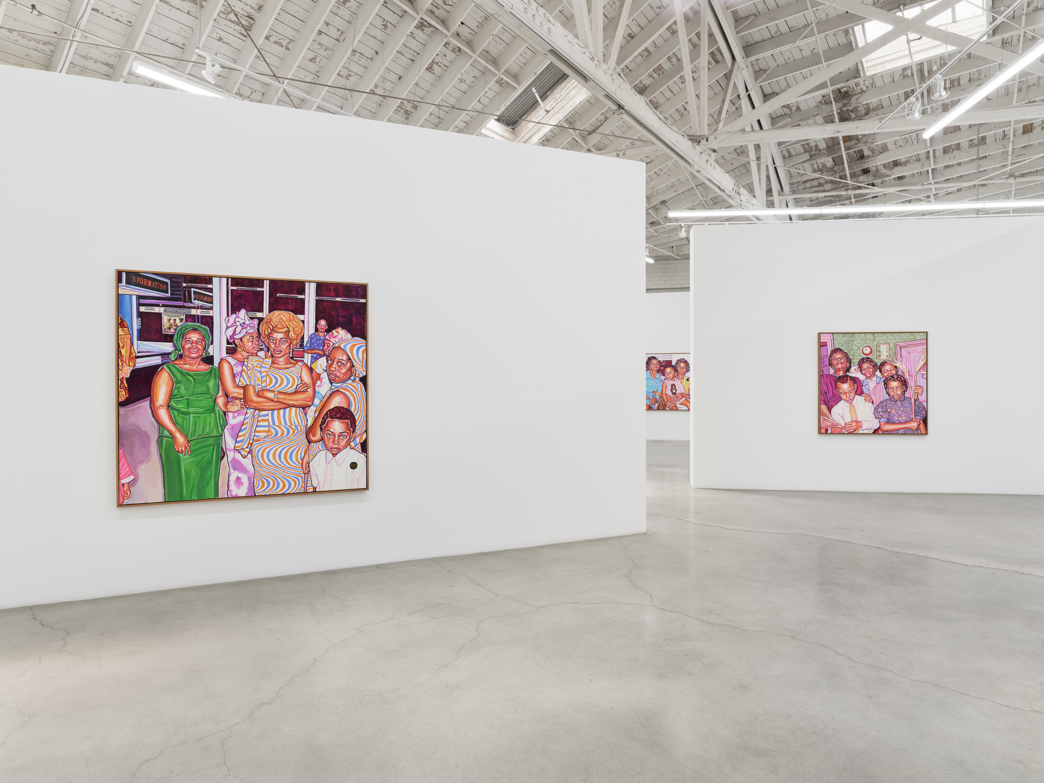 Installation view of "Reflections" at Night Gallery