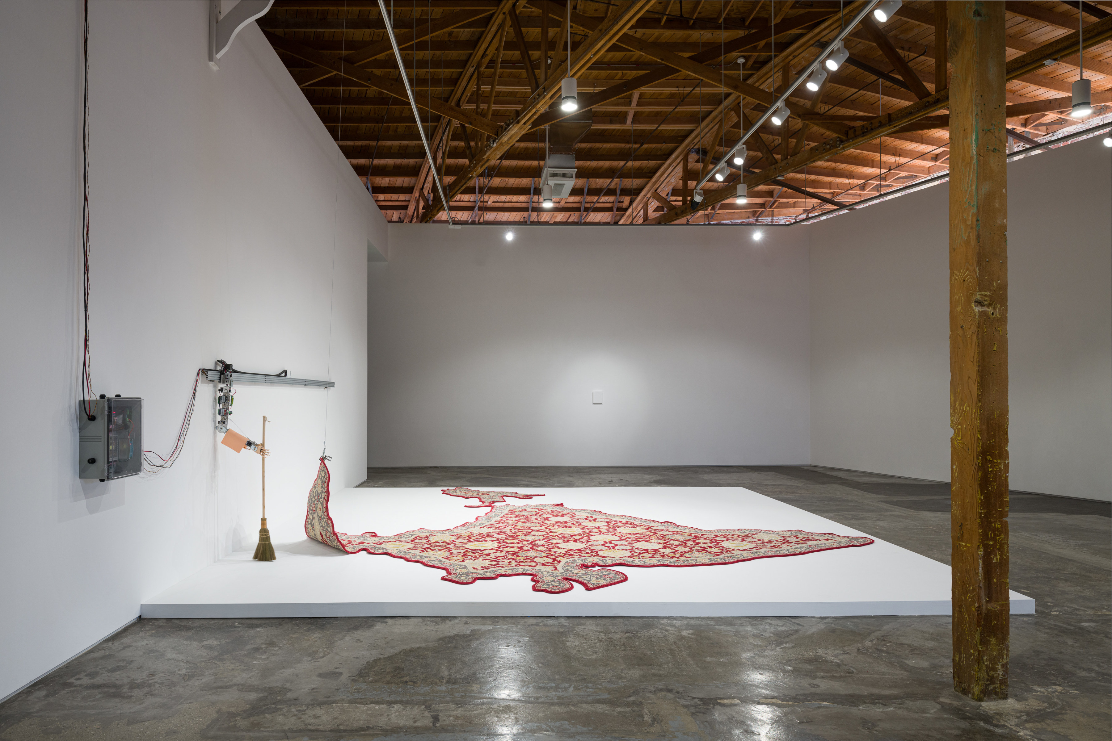 Installation view of Divya Mehra's "The End of You" at Night Gallery.