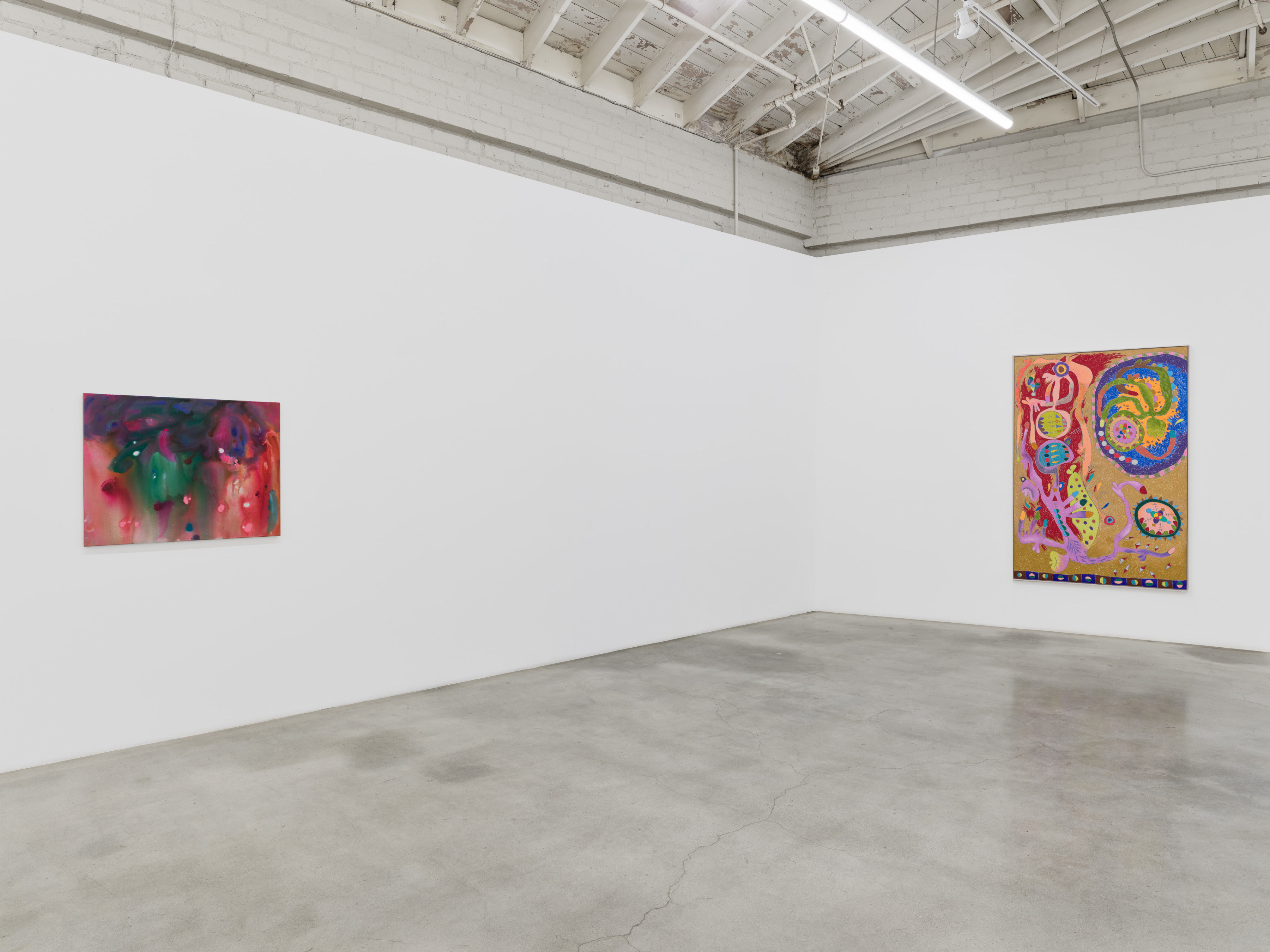  Installation view of “Tickles, Dance, and Goosebump Blooms”