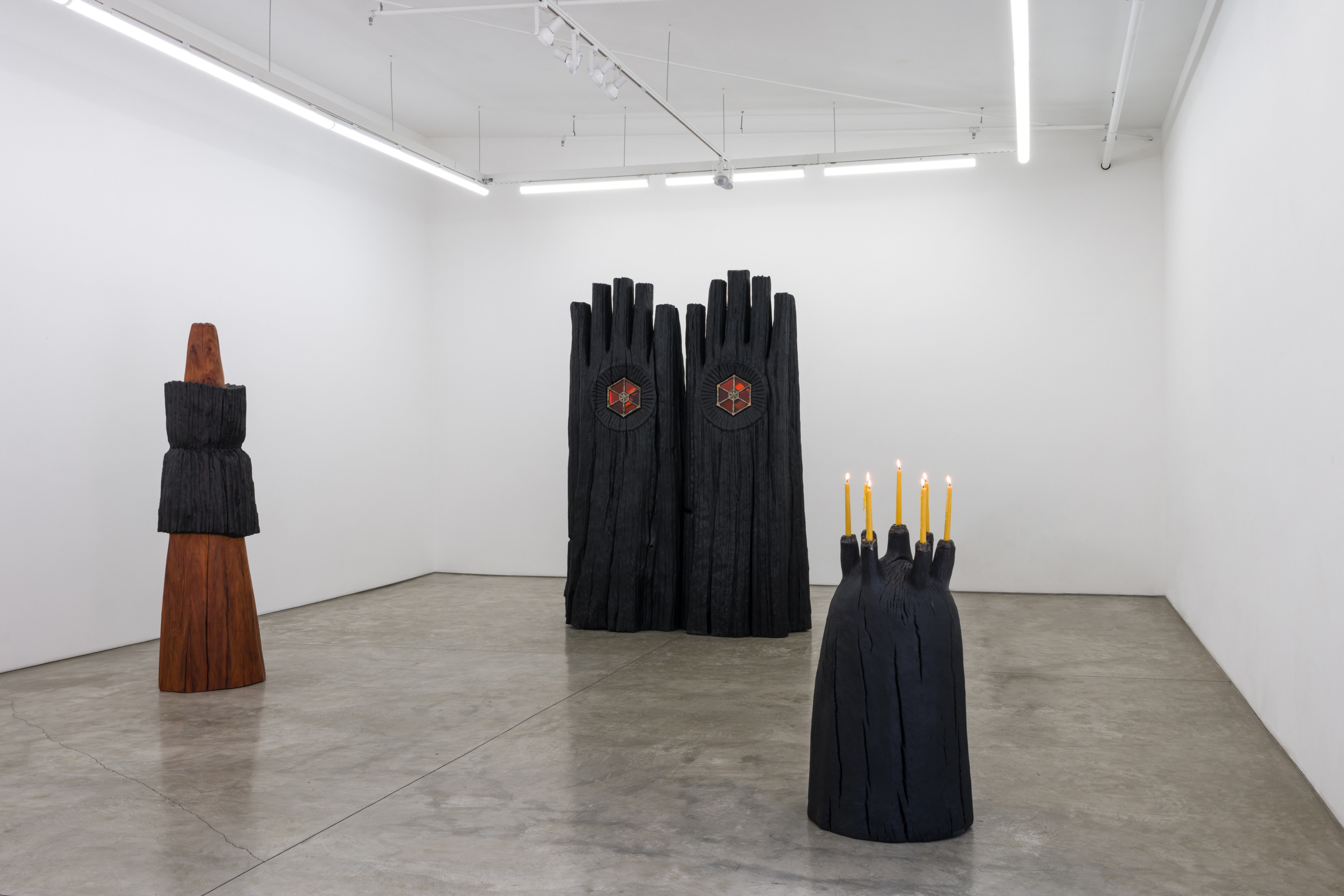 Installation view of "Relic, Reliquary, Requiem"
