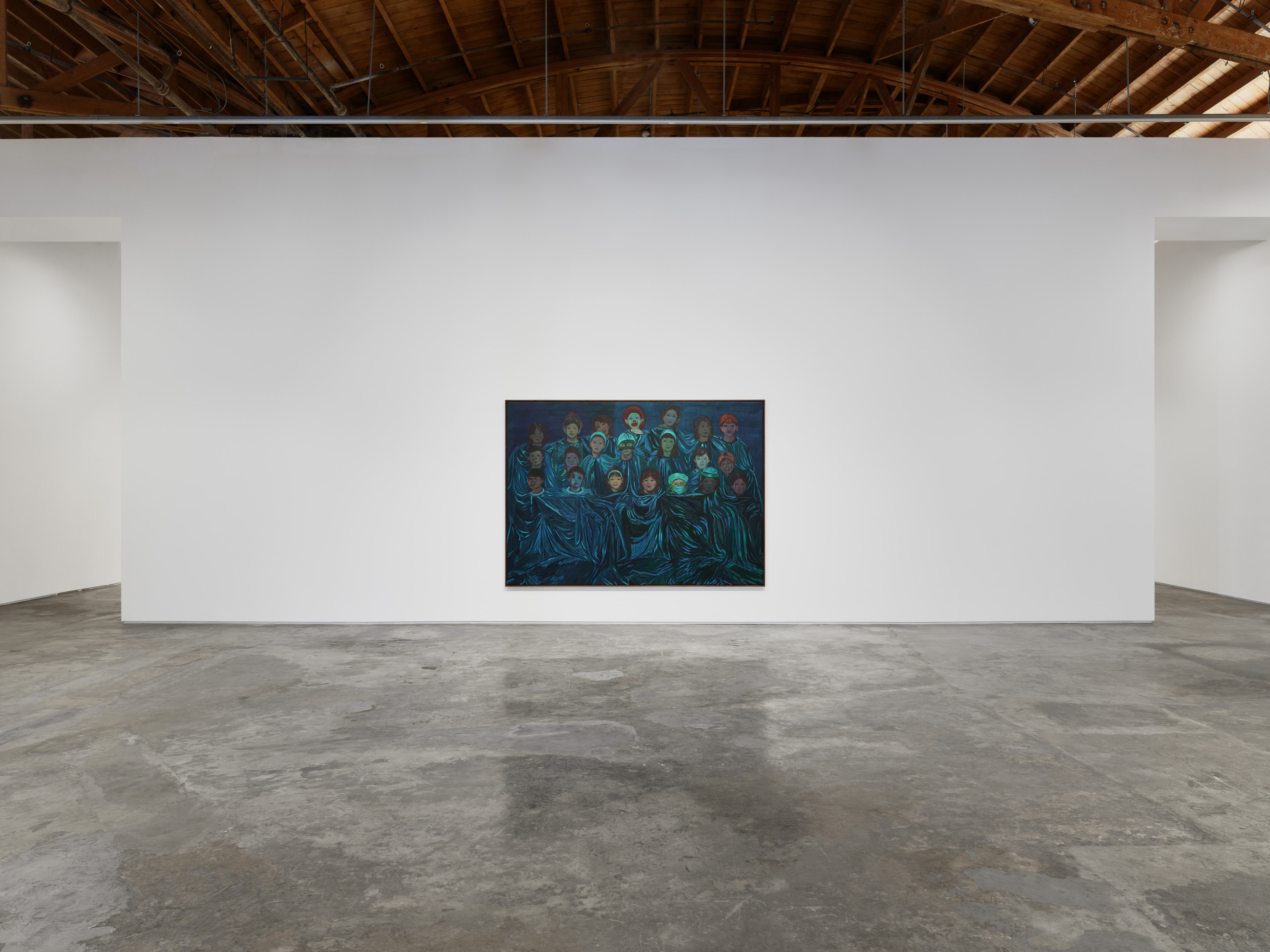 Installation view of Claire Tabouret's "Moonlight Shadow" at Night Gallery